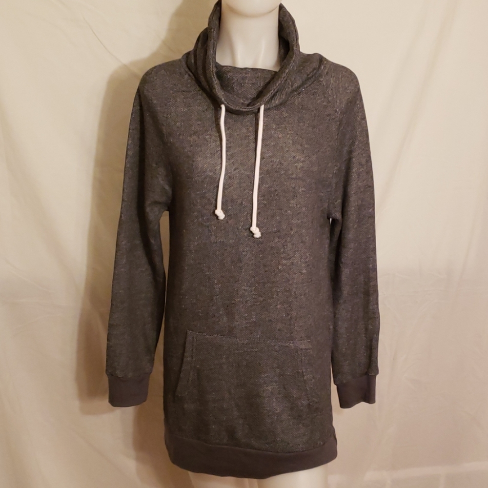 NWOT - DEREK HEART Long Cowl Neck Sweatshirt